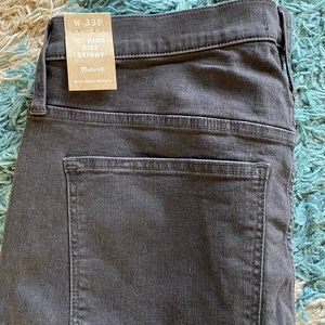 MADEWELL 10” High-Rise Skinny Sz:33P NWT